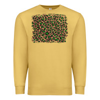 Antique Gold leopard with green glitter Premium Sweatshirt - Artiststas