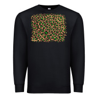 Black leopard with green glitter Premium Sweatshirt - Artiststas