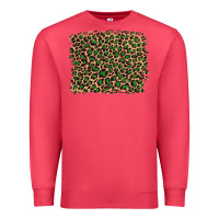 Cardinal leopard with green glitter Premium Sweatshirt - Artiststas