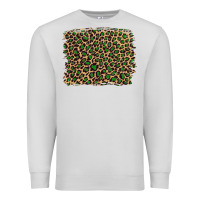 Dove Grey leopard with green glitter Premium Sweatshirt - Artiststas