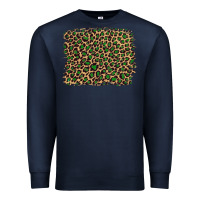 Navy leopard with green glitter Premium Sweatshirt - Artiststas
