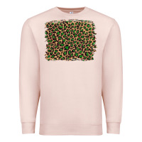 Pale Pink leopard with green glitter Premium Sweatshirt - Artiststas