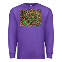 Purple leopard with green glitter Premium Sweatshirt - Artiststas
