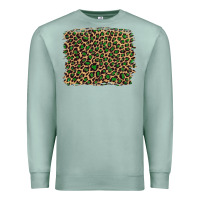 Seafoam leopard with green glitter Premium Sweatshirt - Artiststas