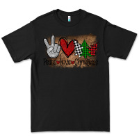 Black Peace Love Christmas Premium Tee - Bettercallsaul
