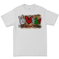 Dove Grey Peace Love Christmas Premium Tee - Bettercallsaul