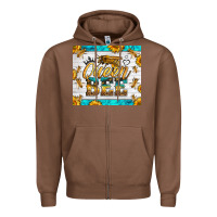 Chestnut queen bee Zipper Hoodie - LillyAllenDesigns