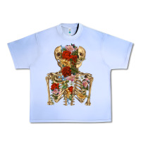 Grape Ice flower skeleton Urban Heavy Tee - RanaPortraitStore