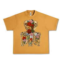 Peanut Butter flower skeleton Urban Heavy Tee - RanaPortraitStore