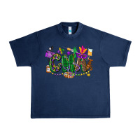 Navy cma mardi gras cowgirl Urban Heavy Tee - CowGirlArtShop