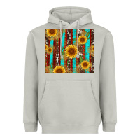 Moon Dust western sunflower cactus serape and cowhide Heavyweight Hoodie - Artiststas