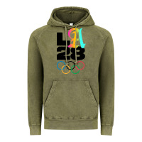 Vintage Olive 2028 summer olympics Vintage Hoodie - FloraArt