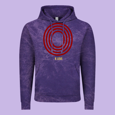 K Love 0 Vintage Hoodie Designed By Floraart