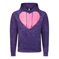Cloud Purple Valentines Pink Heart Vintage Hoodie - FloraArt