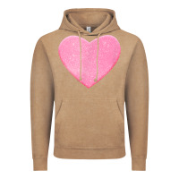 Vintage Coffee Valentines Pink Heart Vintage Hoodie - FloraArt