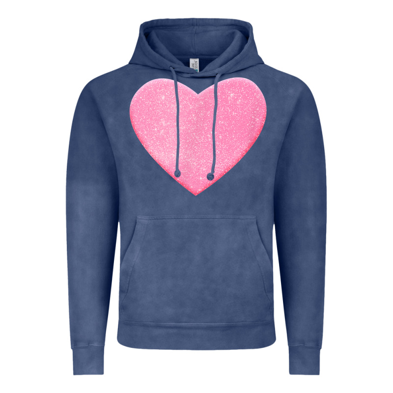 Valentines Pink Heart Vintage Hoodie by FloraArt | Teevron