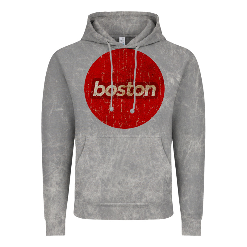 Boston   Simple Red Circle Vintage Vintage Hoodie by FloraArt | Teevron