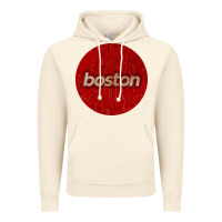 Vintage Artic boston   simple red circle vintage Vintage Hoodie - FloraArt