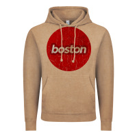 Vintage Coffee boston   simple red circle vintage Vintage Hoodie - FloraArt