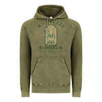 Vintage Olive shotz beer worn Vintage Hoodie - FloraArt