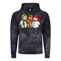 Cloud Black christmas polar bear reindeer and snowman Vintage Hoodie - CowGirlArtShop