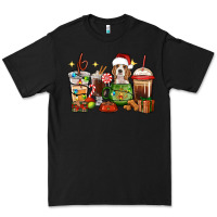 Black Christmas coffee cups with Beagle Premium Tee - RanaPortraitStore