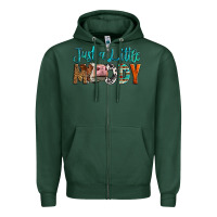 Sports Green Western Just A Little Moody Cow Zipper Hoodie - LillyAllenDesigns
