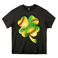 Asphalt st. patrick's day clover softball Heavy Core Tee - Artiststas