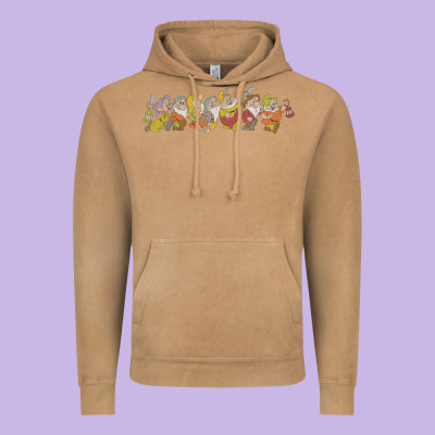 Snow White And The Seven Dwarfs Marching In Line Vintage Hoodie Designed By Floraart
