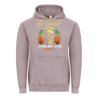 Vintage Zinc stay strapped or get clapped george washington Vintage Hoodie - FloraArt