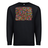 Black leopard with multiple color glitters Premium Sweatshirt - Artiststas