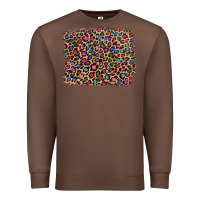 Chestnut leopard with multiple color glitters Premium Sweatshirt - Artiststas
