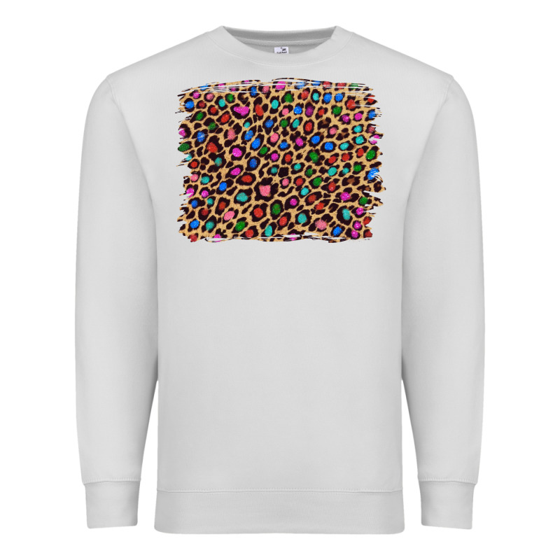Leopard With Multiple Color Glitters Premium Sweatshirt by Artiststas | Teevron