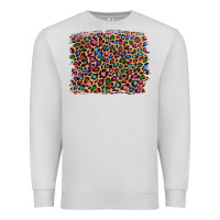 Dove Grey leopard with multiple color glitters Premium Sweatshirt - Artiststas
