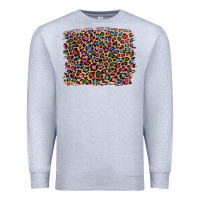Heather Grey leopard with multiple color glitters Premium Sweatshirt - Artiststas