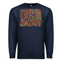Navy leopard with multiple color glitters Premium Sweatshirt - Artiststas