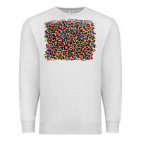 Oatmeal Heather leopard with multiple color glitters Premium Sweatshirt - Artiststas