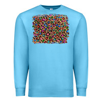 Ocean Blue leopard with multiple color glitters Premium Sweatshirt - Artiststas