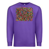 Purple leopard with multiple color glitters Premium Sweatshirt - Artiststas
