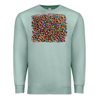 Seafoam leopard with multiple color glitters Premium Sweatshirt - Artiststas