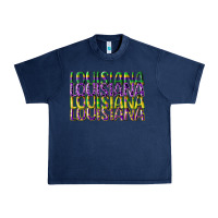 Navy louisiana mardi gras Urban Heavy Tee - CowGirlArtShop