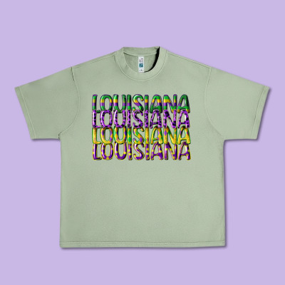 Louisiana Mardi Gras Urban Heavy Tee Designed By Cowgirlartshop