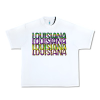 White louisiana mardi gras Urban Heavy Tee - CowGirlArtShop