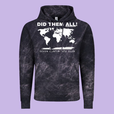 Seven Continents Shirt Vintage Hoodie Designed By Floraart