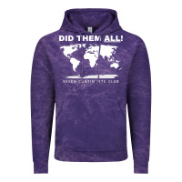 Cloud Purple Seven Continents Shirt Vintage Hoodie - FloraArt