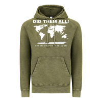 Vintage Olive Seven Continents Shirt Vintage Hoodie - FloraArt