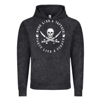 Vintage Black Work like a captain party like a pirate Vintage Hoodie - FloraArt