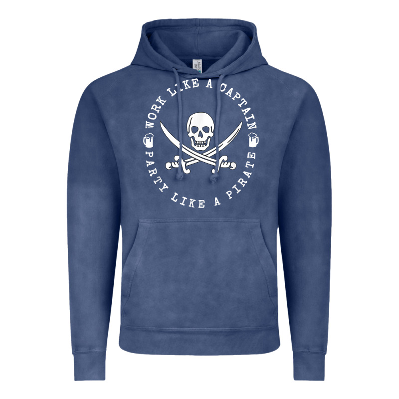 Work Like A Captain Party Like A Pirate Vintage Hoodie by FloraArt | Teevron