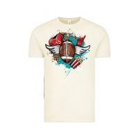 Vintage Arctic Football ball leopard glitter Vintage Tee - HowdyJamesFarm