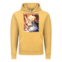 Vintage Mustard Clash of the Titans (Transparent) Vintage Hoodie - ArtMosaic